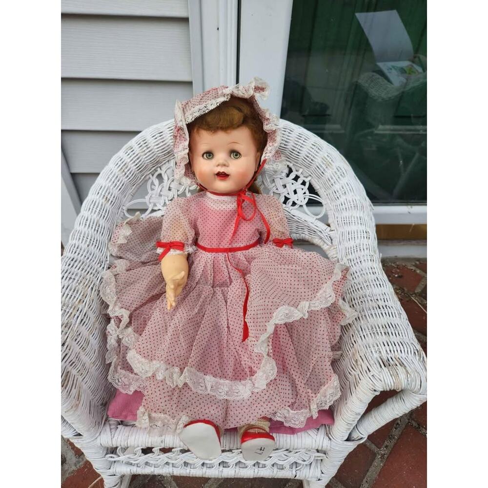 vintage 1950s doll 16 in tall